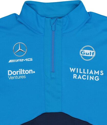 Umbro x Williams Racing Team Quarterzip Men's Performance Mid Layer Top Jacket, Peacoat/Diva Blue in Saudi Arabia
