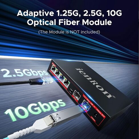 10 Port Gigabit PoE Switch, 120W, IEEE 802.3af/at Compliant, 20Gbps Backplane, Plug & Play with VLAN and Lightning Protection, Fanless Design for IP Cameras and Wireless Aps,Network Monitoring in Saudi Arabia