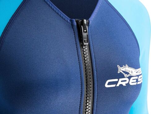 CRESSI 2 MM Front -Zip Neoprene Wetsust للغطس والسباحة والرياح المائية - Wahoo Lady: تم تصميمه في إيطاليا بواسطة Cressi in Saudi Arabia
