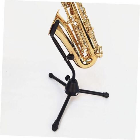 Premium Saxophone Stand with Sponge Cushion Durable Folding Alto Saxophone Bracket for Safe Storage and Display Protective Home Sax Holder Beginners and Professionals in Saudi Arabia