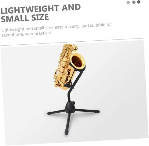 Premium Saxophone Stand with Sponge Cushion Durable Folding Alto Saxophone Bracket for Safe Storage and Display Protective Home Sax Holder Beginners and Professionals in Saudi Arabia