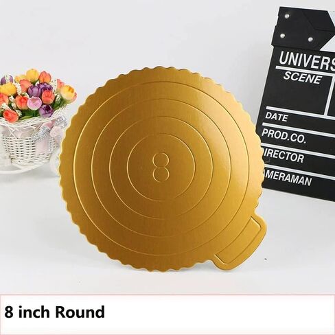 25 PCS 10 Inches Cakeboards for 8 Inch Cake, Mousse Cake Boards,cake,dessert,pastry display Cake Boards.(Square-White) in Kuwait