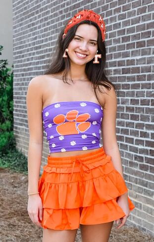 يوم اللعبة معقدة فريق كرة القدم الروح الروح وايت توب عقال العائلة الأحمر A أقراط اليوم إكسسوارات الشعر الرياضية لكرة القدم هدية مروحة أمي لكرة القدم in Kuwait