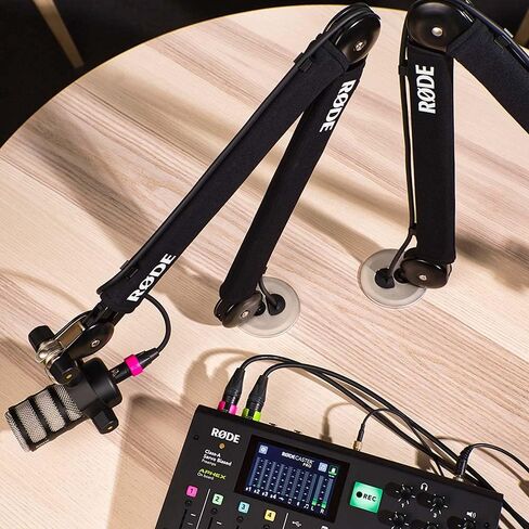 Rode PSA1+ Professional Studio Boom Arm for Broadcast Microphones with Quick Release Microphone Adapter and StreamEye Polishing Cloth in Saudi Arabia
