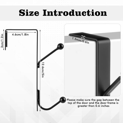 Blulu 4 Pack Over the Door Double Hooks ، غرفة نوم الخلفية من شماعات الأبواب المعدنية منظم الخطافات التوأم لتعليق الملابس ، المناشف ، المعاطف ، القبعات ، الأكياس ، أرمية الاستحمام (الفضة) in Saudi Arabia