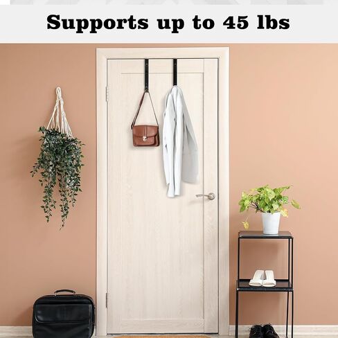 Blulu 4 Pack Over the Door Double Hooks ، غرفة نوم الخلفية من شماعات الأبواب المعدنية منظم الخطافات التوأم لتعليق الملابس ، المناشف ، المعاطف ، القبعات ، الأكياس ، أرمية الاستحمام (الفضة) in Saudi Arabia