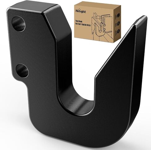 Nilight Quick Hitch Top Hook for Cat 1 Fit for Harbour Freight Tow Hook Up 3 Point Quick Excning Category Powder Black Powder Clated HW14-11-37 و HF141137 in Saudi Arabia