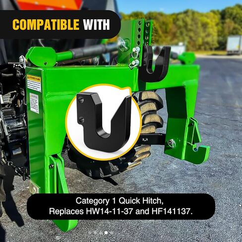 Nilight Quick Hitch Top Hook for Cat 1 Fit for Harbour Freight Tow Hook Up 3 Point Quick Excning Category Powder Black Powder Clated HW14-11-37 و HF141137 in Saudi Arabia