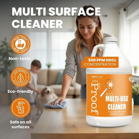 Hypochlorous Acid Cleaner | HOCl 500 PPM | Multi-Surface Cleaner for Home, Gym, Office, Pets & Commercial Use | 16 fl oz. in Saudi Arabia