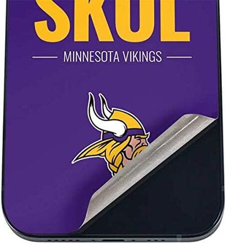 Skinit Decal Phone Skin Compatible with iPhone 12 - Officially Licensed NFL Minnesota Vikings Team Motto Design in Saudi Arabia