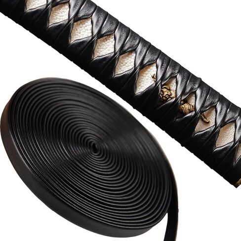 4.4 Yard Leather Ito Tsukamaki Handle Wrapping Cord Rope for Japanese Sword Katana Wakizashi Tanto in Kuwait
