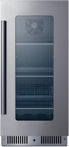Summit 15 "مركز المشروبات ، 2.6 متر مكعب ، الفولاذ المقاوم للصدأ والزجاج- CL156BV1CSS (الباب الأيسر) in Kuwait