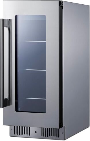 Summit 15 "مركز المشروبات ، 2.6 متر مكعب ، الفولاذ المقاوم للصدأ والزجاج- CL156BV1CSS (الباب الأيسر) in Kuwait