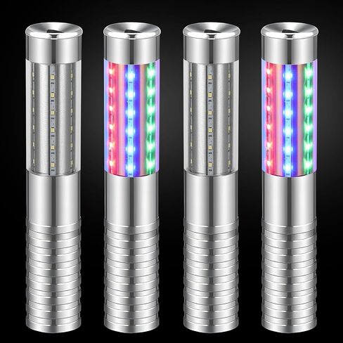 8 قطع RGB LED Strobe Baton Light Service Bottle Service Sugflers Stick Stick Resulable Bottle Bottle in Saudi Arabia
