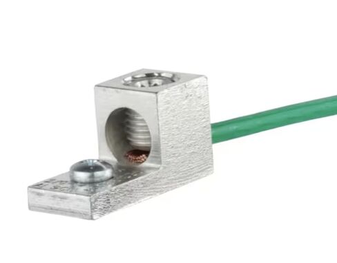 العروة الميكانيكية الألومنيوم الكهربائية ، أسلاك النحاس/الألمنيوم ذات التصنيف المزدوج ، نطاق الموصل #250 إلى #6 AWG ، منفذ واحد ، ثقب واحد ، حجم الترباس 5/16 ، مطلي بالقصدير ، مدرج في القائمة (10) in Kuwait