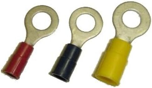 Crimp Ring Terminal, #10 Stud, Nylon/Vinyl, 16-14 AWG Pk 100 in Saudi Arabia