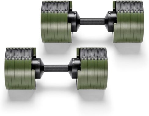 NÜOBELL® Adjustable Dumbbell Set, 5-50 LB or 5-80 LB, Easy Twist 2024-25 Model, All-In-One Weights Set (Pair) for Home, Original Manufacturer in Kuwait