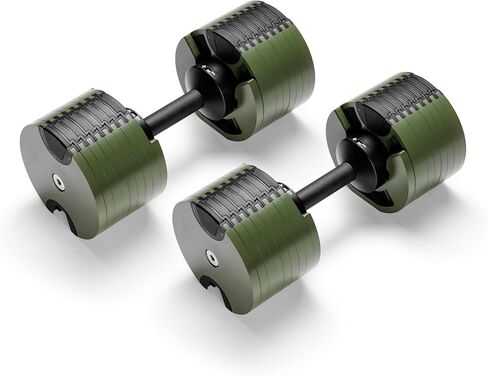 NÜOBELL® Adjustable Dumbbell Set, 5-50 LB or 5-80 LB, Easy Twist 2024-25 Model, All-In-One Weights Set (Pair) for Home, Original Manufacturer in Kuwait