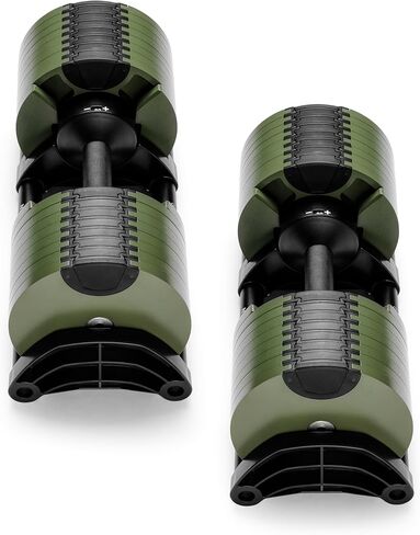 NÜOBELL® Adjustable Dumbbell Set, 5-50 LB or 5-80 LB, Easy Twist 2024-25 Model, All-In-One Weights Set (Pair) for Home, Original Manufacturer in Kuwait