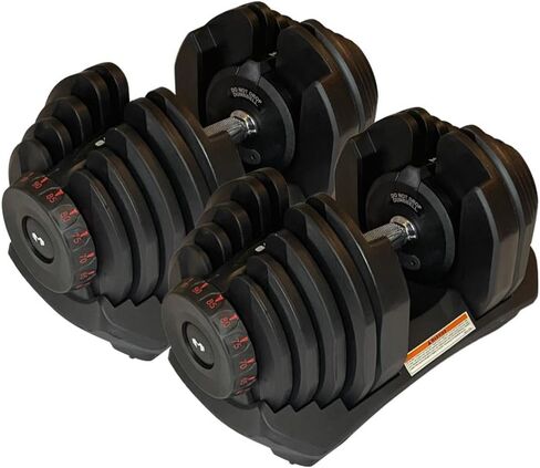 MOTV8 10-90 LB DUMBBELL القابلة للتعديل: يضبط من 10-90 رطل ، 17 إعدادات قابلة للتعديل (زوج) in Saudi Arabia