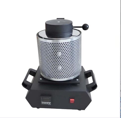 Melting Furnace 1600W 110V/220V - High Temperature Electric Furnace with Graphite Crucible for Metal Melting and Laboratory Use in Kuwait