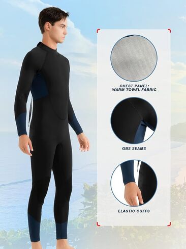 Mens Womens Wetsuit 5/4mm Neoprene Scuba Diving Long Sleeve Back Zipper Thermal Wet Suits Cold Water Keep Warm in Saudi Arabia