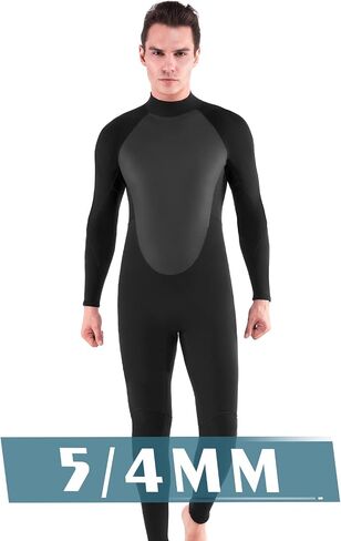 Mens Womens Wetsuit 5/4mm Neoprene Scuba Diving Long Sleeve Back Zipper Thermal Wet Suits Cold Water Keep Warm in Saudi Arabia