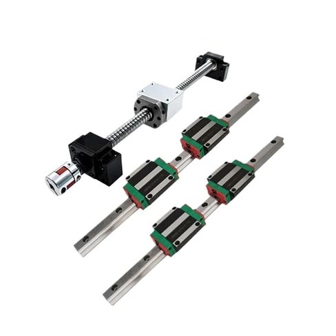 آلة التحكم في كرة الجوز المزدوجة جهاز SFU1610 الكرة المسمار +2PCS HGR20 دليل خطية خطية 4PCS HGW20CC SLIDES BF12/BK12 +اقتران (550 مم) in Kuwait