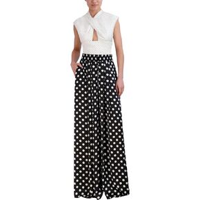 BCBGMAXAZRIA womens Pull on Silky Satin Wide Leg PantsPants