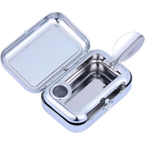 GARNECK Mini Ashtrays with Lid Portable Pocket Ashtray Stainless Steel Ash Holder Car Ashtrays for Office Indoor Outdoor
