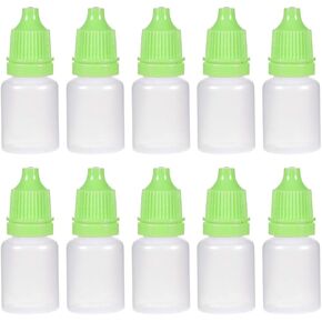 uxcell Plastic Dropper Bottles, 5ml/0.17 oz Empty Squeezable Dropper Bottle with Cap, Black, Pack of 10 in Kuwait