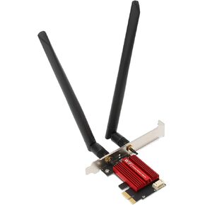 بطاقة شبكة Gugxiom AX1800 Pro للكمبيوتر الشخصي مع BT 5.2، محول PCI Express لاسلكي ثنائي النطاق يدعم تقنية نقل MU MIMO، لنظام التشغيل Windows 10 11 in Kuwait