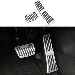 Foot Gas Brake Pedal Pad Cover Fit for Hyundai Tucson Santa Fe Sonata Palisade Kia Optima Sorento Sportage K5 Stinger Non-Slip Aluminum Performance Foot Pedals Set(Red)