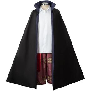 Red Hair Shanks Cosplay Costume Luffy Anime Uniform Shirt Cloak Halloween Outfits Full Set for Men