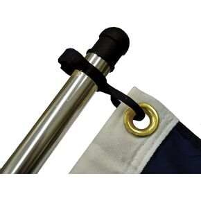 TAYLOR MADE PRODUCTS Charlevoix Boat Flag Clip, Fits 7/8"-1" Diameter Pole, Single-Piece Durable Nylon, 2-3/4" x 1-1/8" Easy-to-Adjust Clamp - 57928