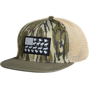 Outdoorsman Pro Trucker Breathable Mesh Performance Cap - Flat Brim Snapback Hat