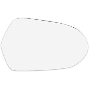 X AUTOHAUX Car Rearview Mirror Glass Replacement with Backing Plate Heated Right Side Passenger Side for Audi A6 Quattro S6