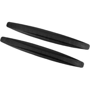 Youngine Universal Car Front Rear Corner Bumper Guard Protector Carbon Fiber Anti-Collision Strip Sticker Anti-rub Edge Lip (Black)