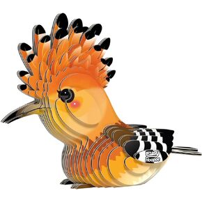 Eugy Hoopoe 3D Puzzle - 30 Piece Eco-Friendly Educational Toy Puzzle for Boys, Girls & Kids Ages 6+