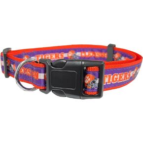 Pets First Collegiate Pet Accessories, Dog Collar, Clemson Tigers, Medium