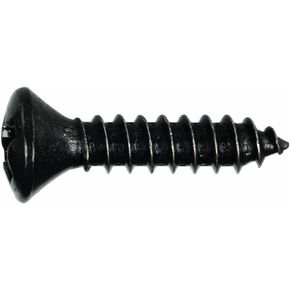 44642 6-Inch x 3/4-Inch Oval Head Phillips Sheet Metal Screw, 15-Pack, Black