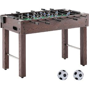 VEVOR Foosball Table, 48 inch Standard Size Foosball Table, Indoor Full Size Foosball Table for Home, Family, and Game Room, Soccer with Foosball Table Set, Includes 2 Balls and 2 Cup Holders