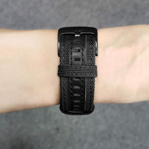 حزام ساعة لـ Fenix ​​6X / Fenix ​​5X، حزام معصم عسكري من النايلون المتين سريع التركيب مقاس 26 مم لـ Garmin Fenix ​​5X Plus، Fenix ​​6X Pro/Sapphire، Enduro، Tactix Charlie/Delta (أسود) in Kuwait