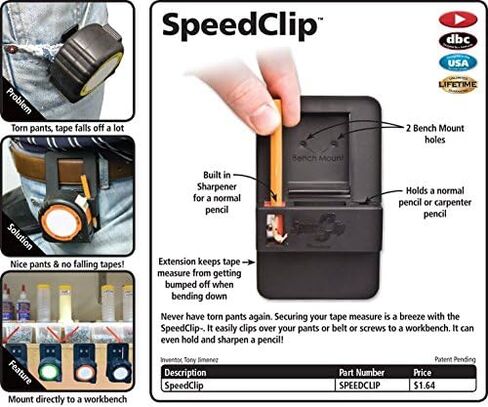 FastCap SPEEDCLIP Speed Clip Tape Measure Belt Clip and Pencil Holder in Saudi Arabia