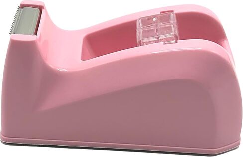 PinkTape Dispenser for Desk, Tape Holder for Office, Home & School, Durable and Stylish Office Supplies, Non-Skid Bas in Saudi Arabia