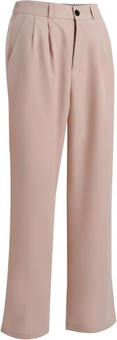 Women's Casual Pants High Waist Wide Leg Pants with Pockets Office Business Trousers in Saudi Arabia