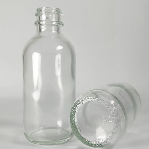 Bioll 60ml (2 oz) Boston Glass Bottles. Essential Oil Bottle With Black Poly Cone Lids. For Potion,Juice,Ginger Shots,Oils, Whiskey,Perfume,Aromatherapy,Lab Refillable Sample Vials -12 pack (Amber) in Saudi Arabia