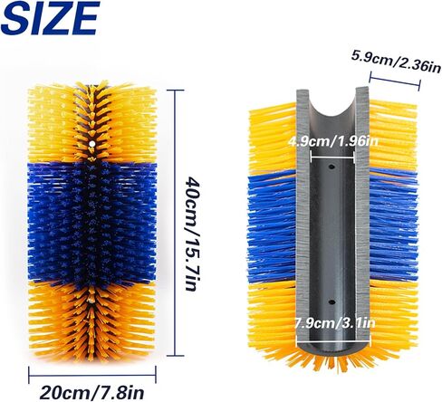 Livestock Scratch Brushes, Horse Bovine Nylon Massage Brush, Equine Massage Brush Itch Relief Brush Clean Massage Scratch Brushes for Equine Bovine Cow Sheep Pig Deer Livestock Cattle in Saudi Arabia