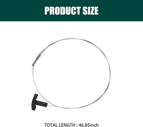 1 PC Automobile Oil Dipstick, 46.46" T-Shaped Plastic Handle Stainless Steel Wire Automatic Transmission Oil Level Check Indicator, Oil Measuring Tool Accessory, Compatible with Ford (Silver) in Saudi Arabia