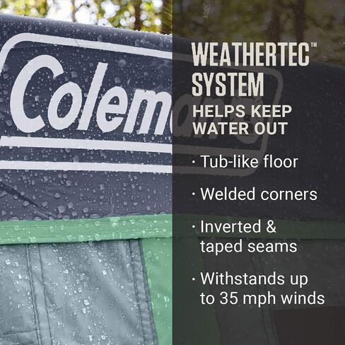 Coleman Skylodge 10-Person Camping Tent with Instant Setup and Screened Porch, Weatherproof Family Tent with Pre-Attached Poles, Screened-in Porch, and Rainfly; Sets Up in About 1 Minute in Saudi Arabia